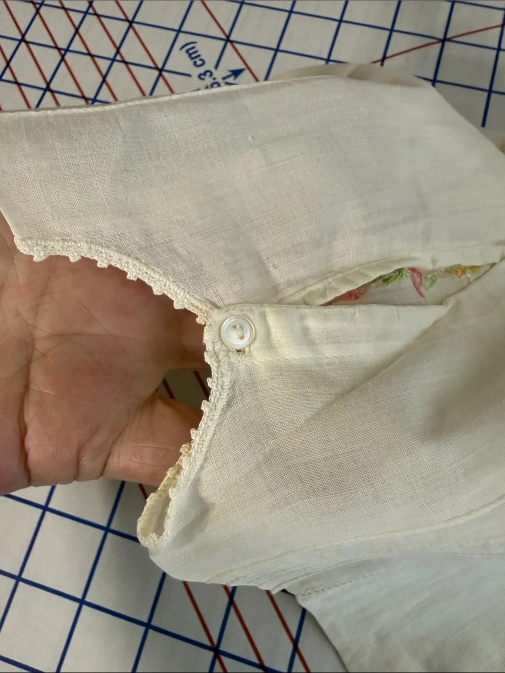 Antique 1920s Baby Shirt Hand Embroidered Batiste Heirloom Sewing Pintucks